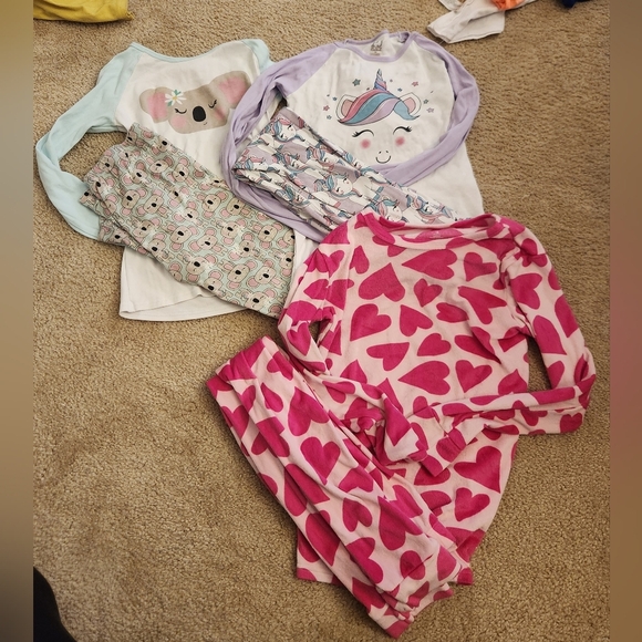 Other - Set Of 3 Childrens Place Girls Pajama Sets Long Sleeve Pants Size 14/16 #G300